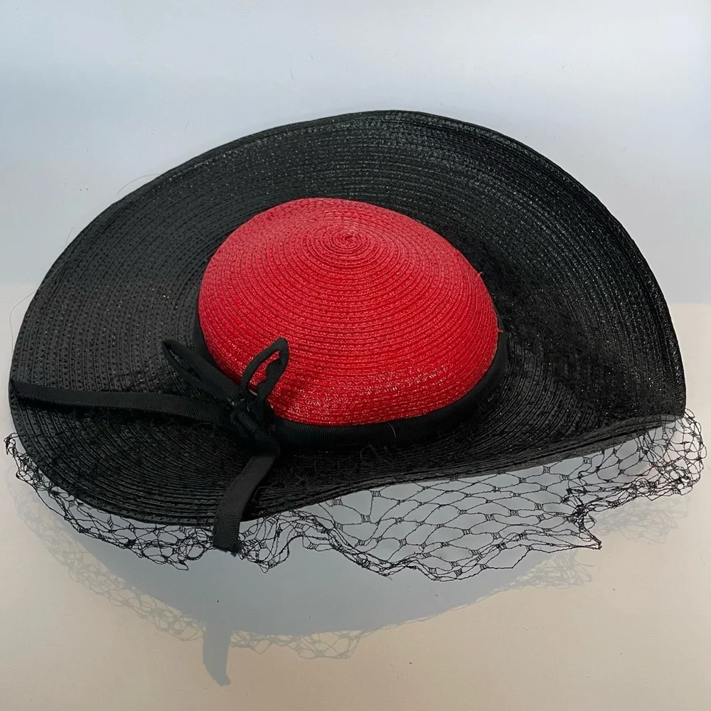 Vintage Wide Brim tilt Hat - Picture 2 of 8